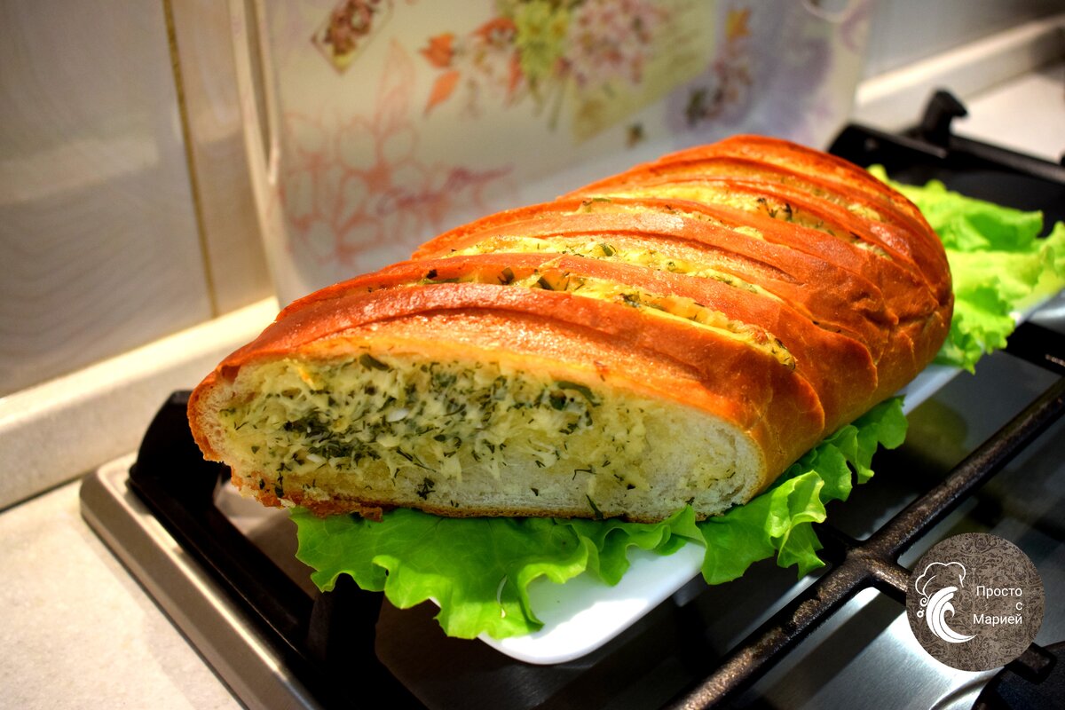 Чесночный хлеб за 20 минут - вкуснее только в пекарне