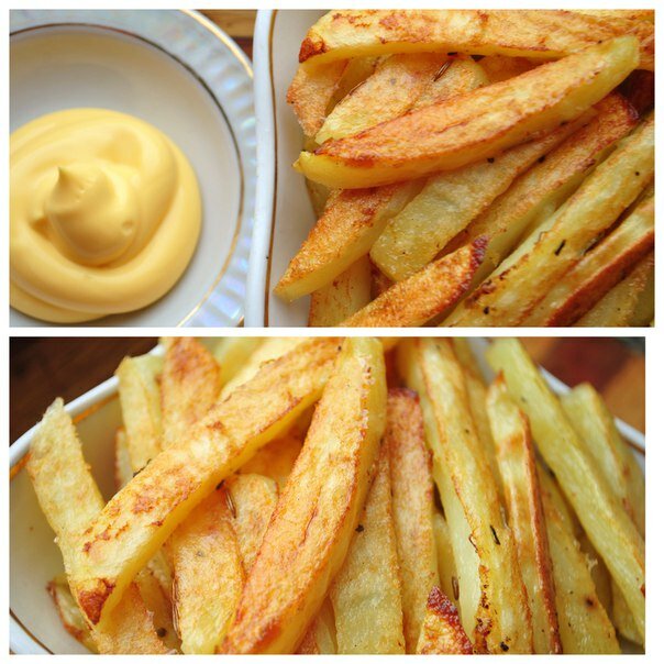 Potatoes &quot;almost french fries&quot; without harm to children and adults - my cooking option